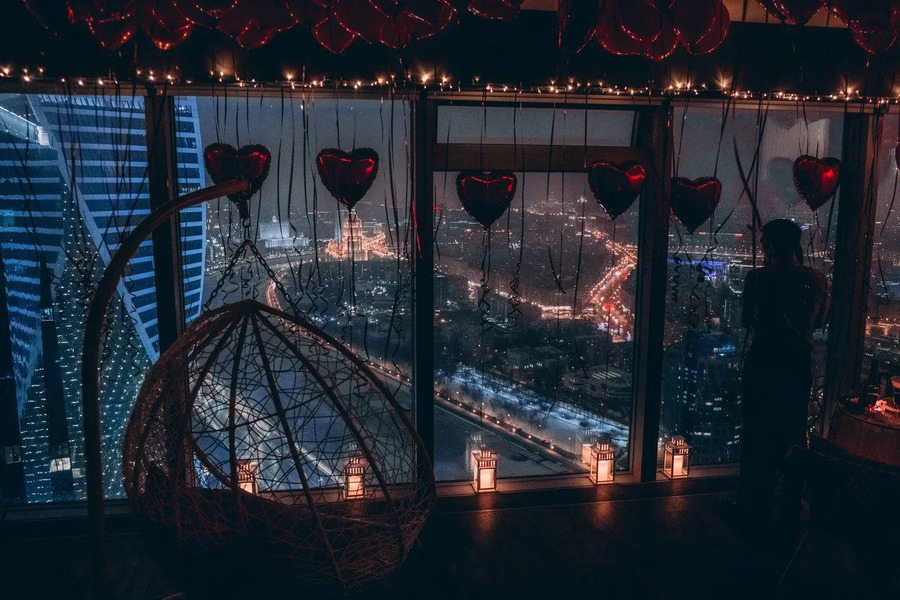 Romanticroom на 51 этаже Москва-Сити